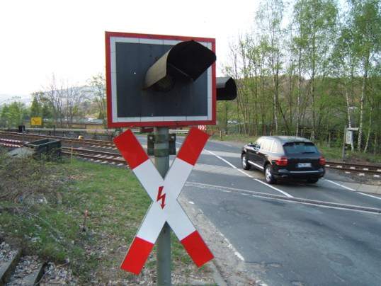 Bild: Der alte Bahnübergang