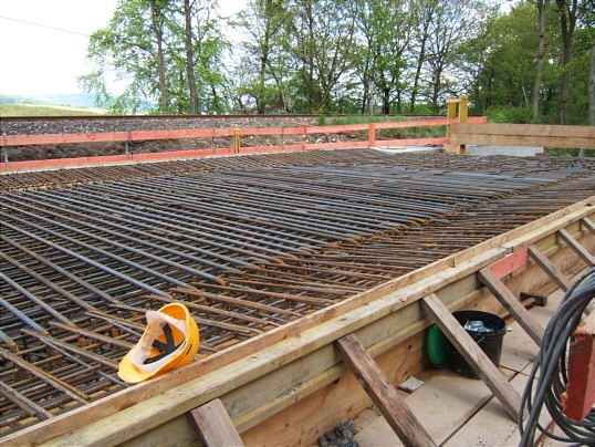 Bild: Der Stahl für den Beton