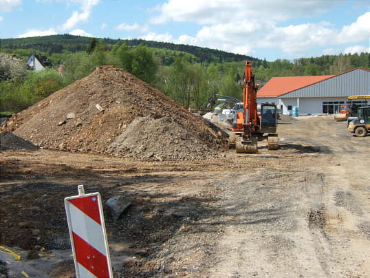 Bild: Die REWE-Baustelle