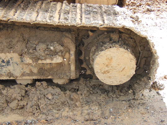 Bild: Schmutzige Baggerketten