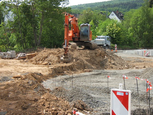 Bild: Hier das Areal, das letzte Woche gewalzt war...