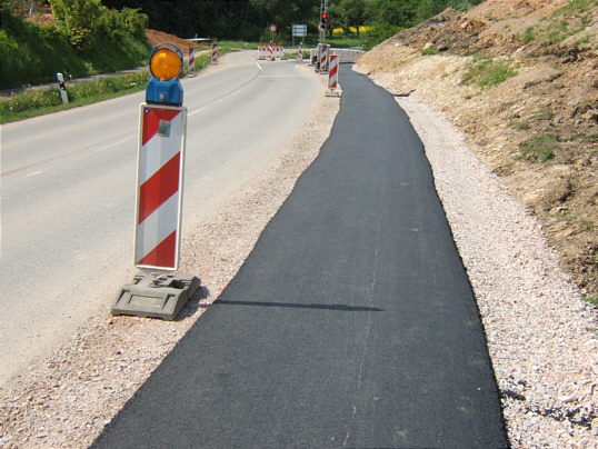 Bild: Aber der Fußweg muss ja auch gewürdigt werden!
