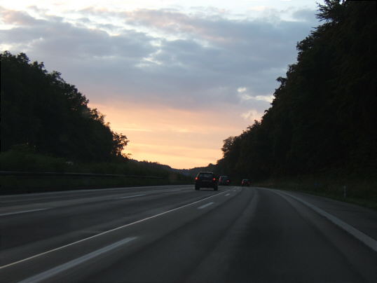 Bild: Gar keine Baustelle, sondern Autobahn