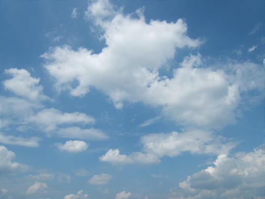 Bild: Feine Wölkchen (kein weiteres Zeug).