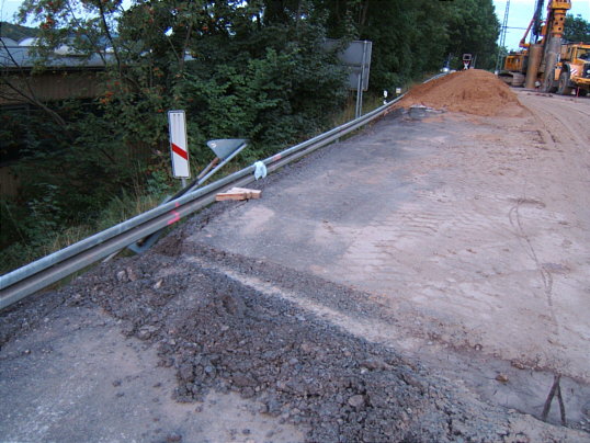 Bild: Hier war mal die Straße.