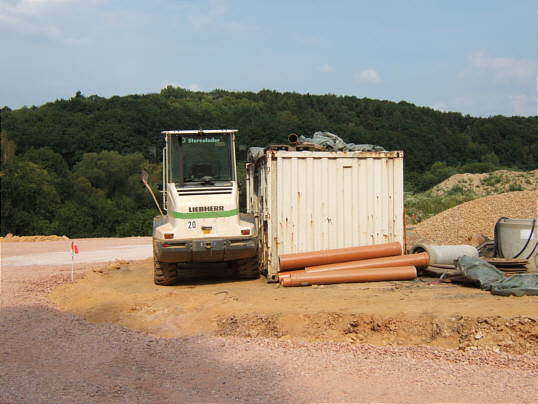 Bild: So eine Art Insel im Planierten