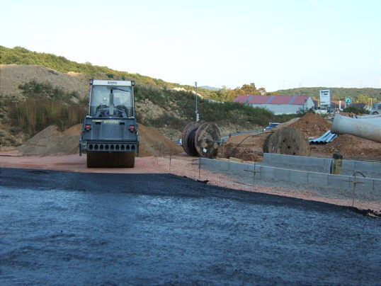 Bild: Hier ist wohl der spätere Anschluss Richtung Niederjosbach