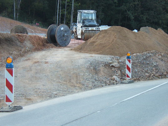 Bild: Hier kommt später wohl die richtige Straße hin