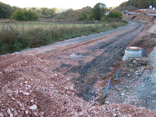 Bild: Hier verlief früher die Behelfstrasse