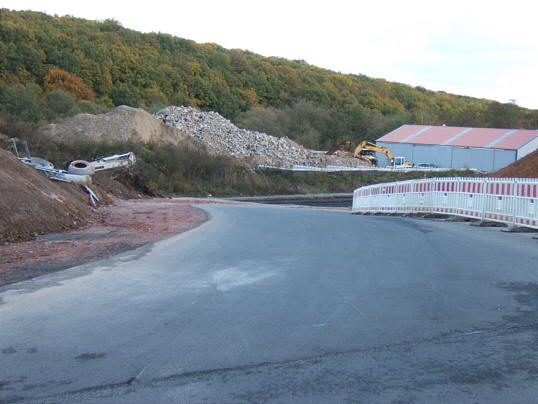 Bild: Die aktuelle Behelfsstraße