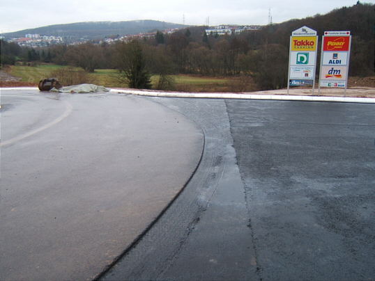 Bild: Hier noch einmal die Grenze