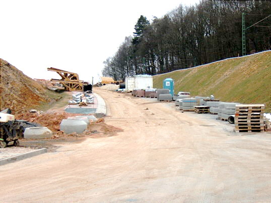 Bild: Der noch nicht aktivierte Stra&szlig;enabschnitt