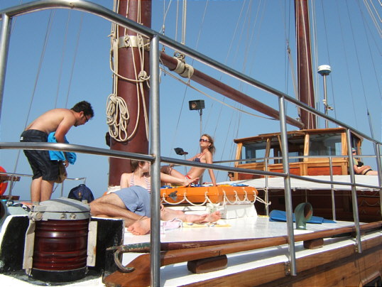 Bild: Schöne Sicht auf dem Schiff 