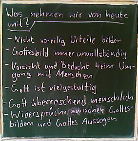 Tafelbild 23.4.2009 II