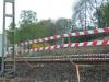Bild: Absperrung an den Gleisen